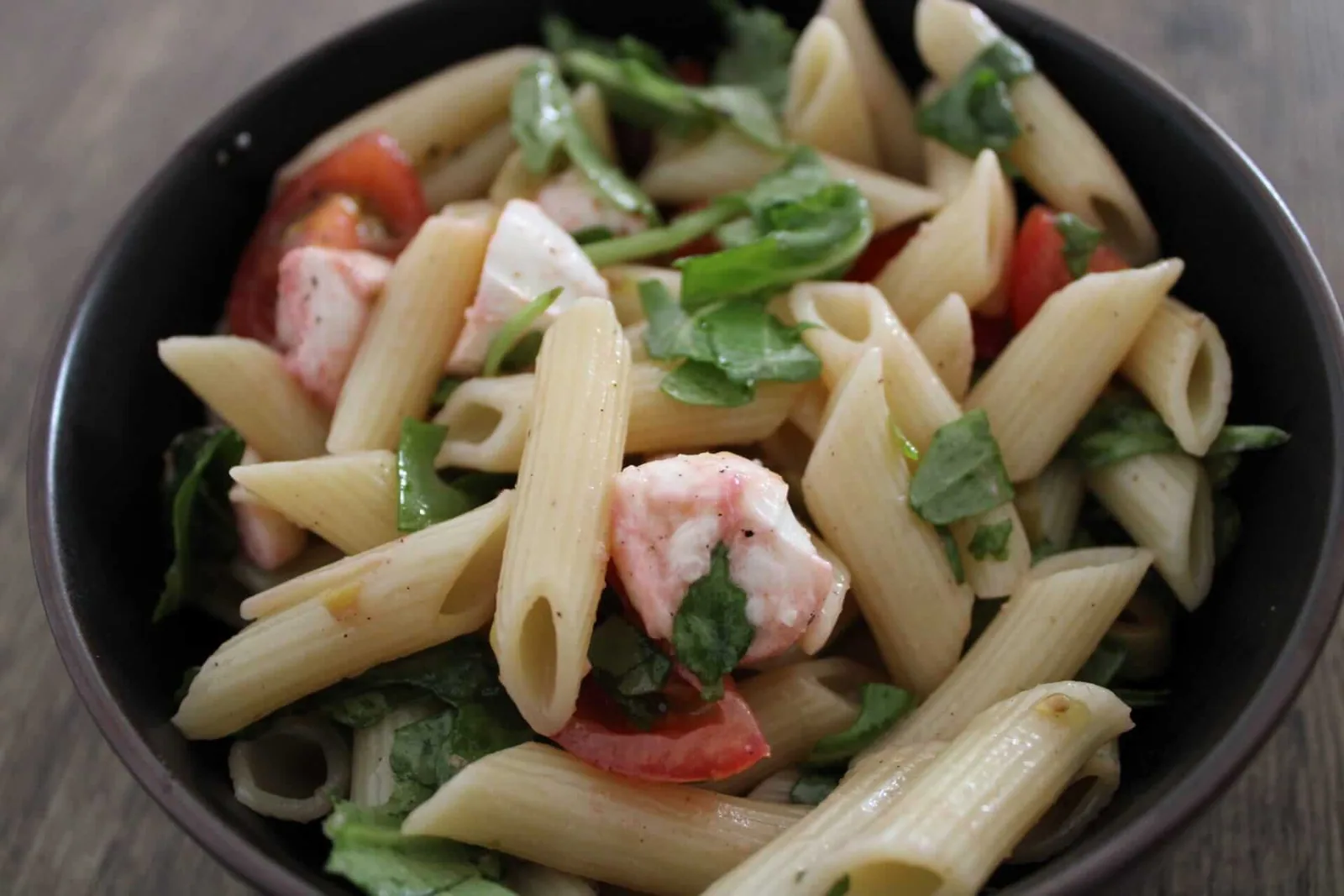BBQ pasta salad