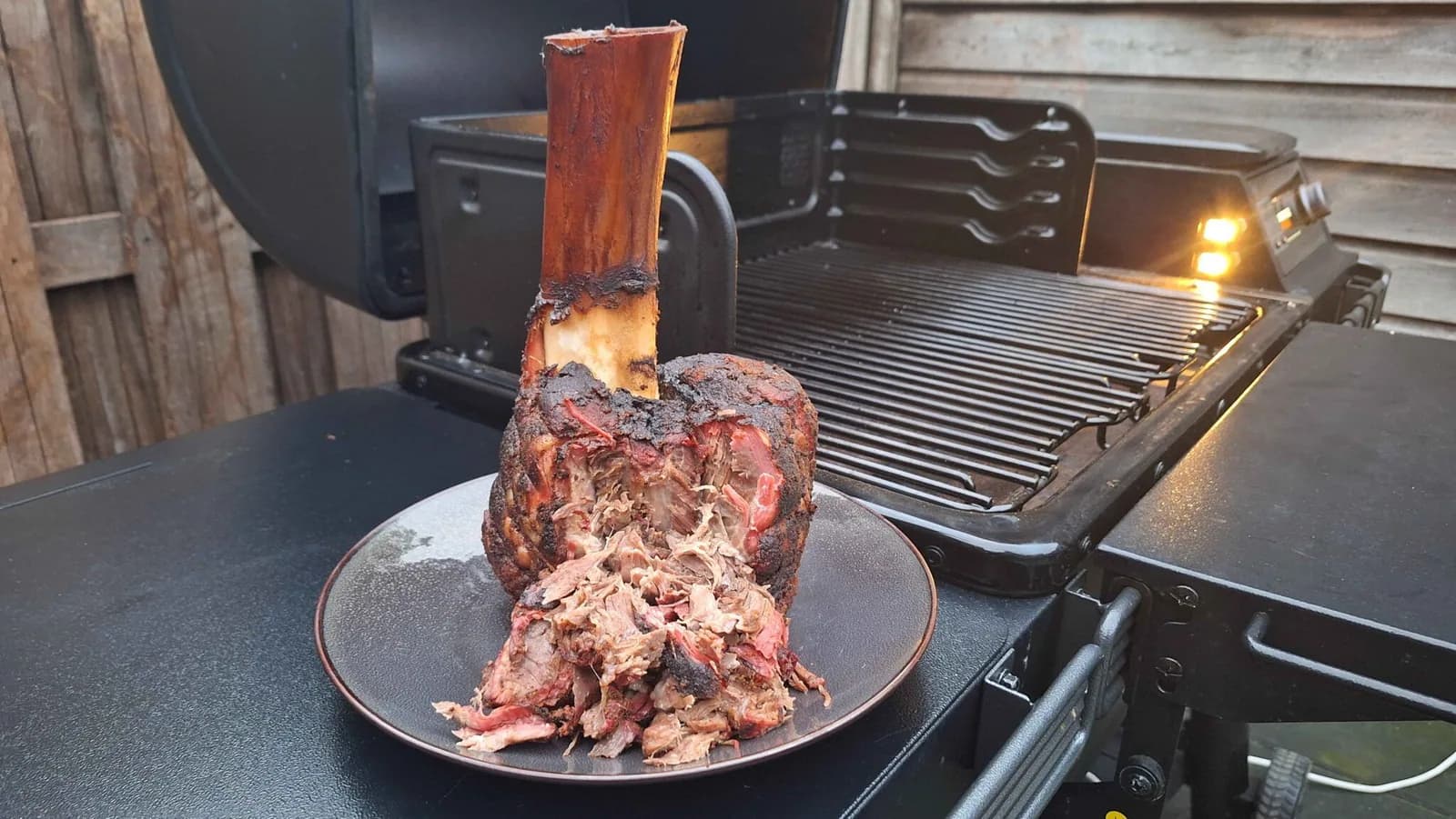 Tender BBQ beef shank