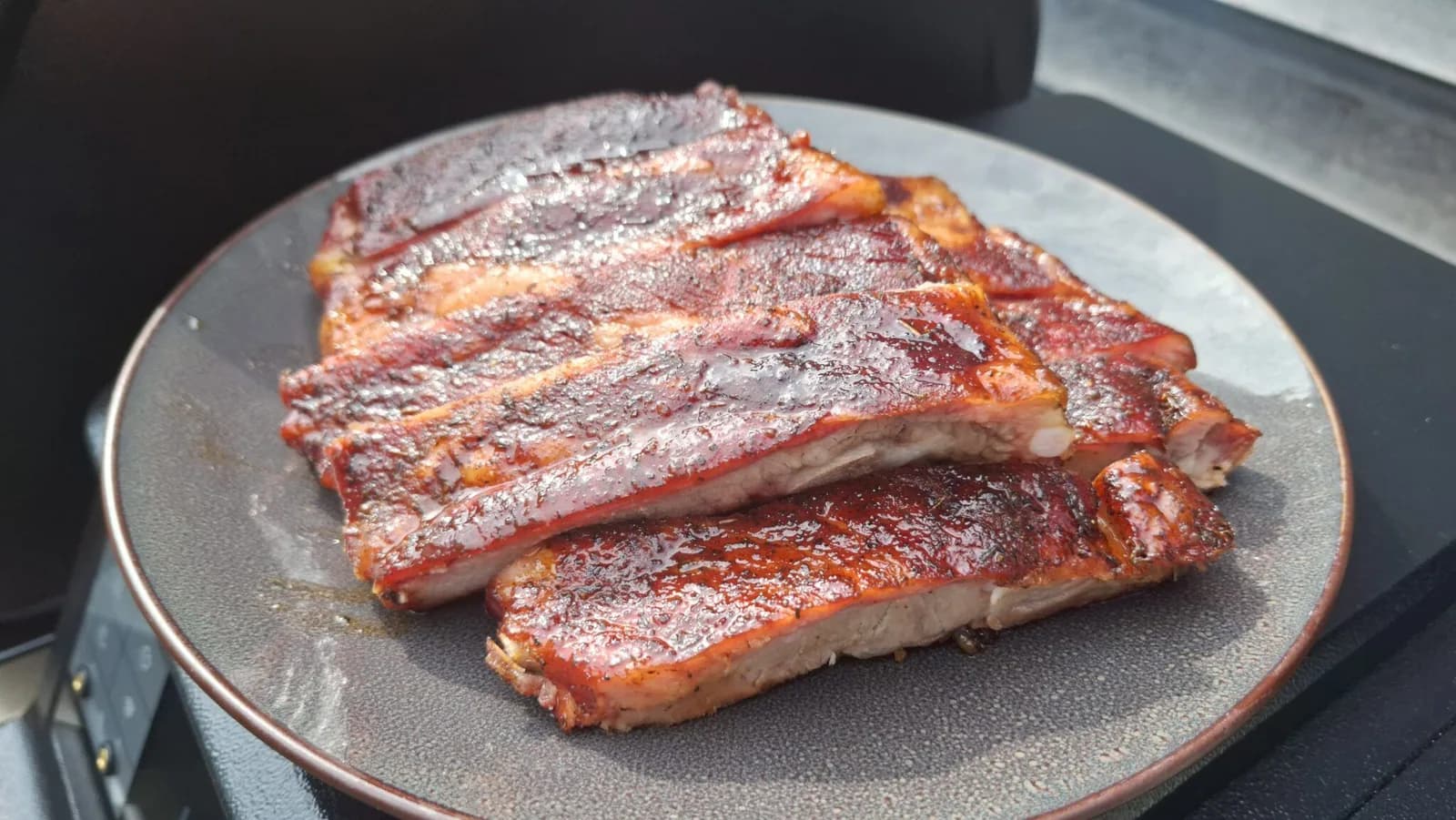 Cajun St Louis-style ribs with honey glaze