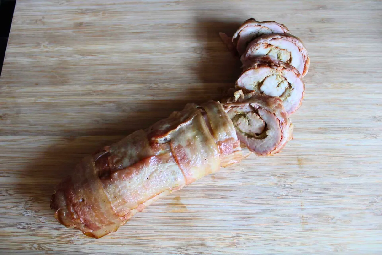 Italian-style stuffed BBQ pork tenderloin