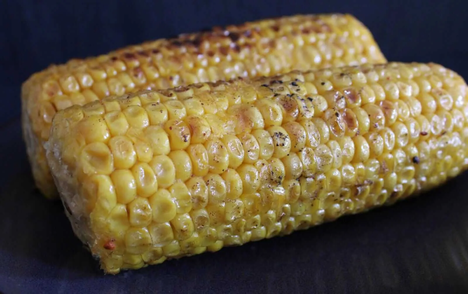 BBQ corn on the cob with harissa
