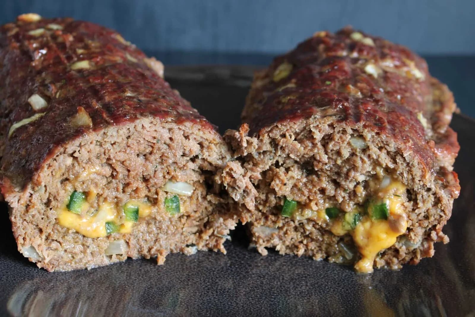 BBQ jalapeño-cheddar meatloaf