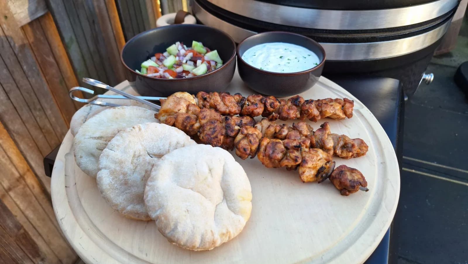 BBQ chicken shawarma