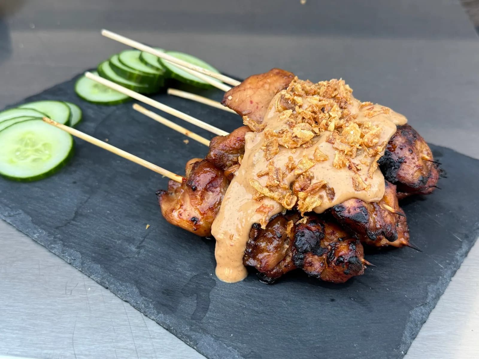 BBQ chicken satay