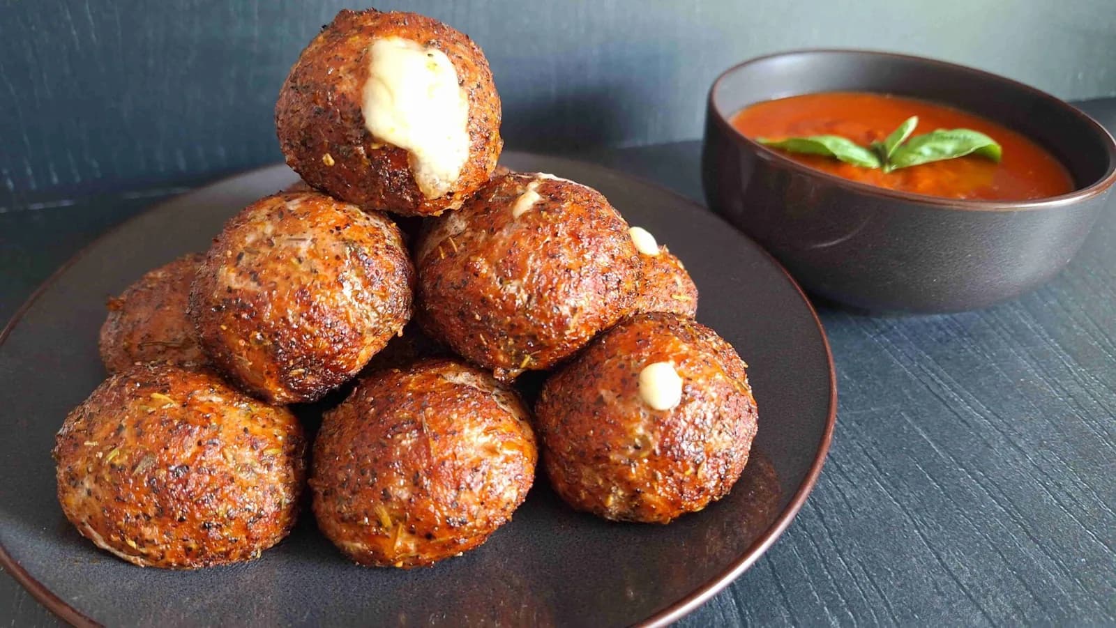Mediterranean BBQ chicken meatballs