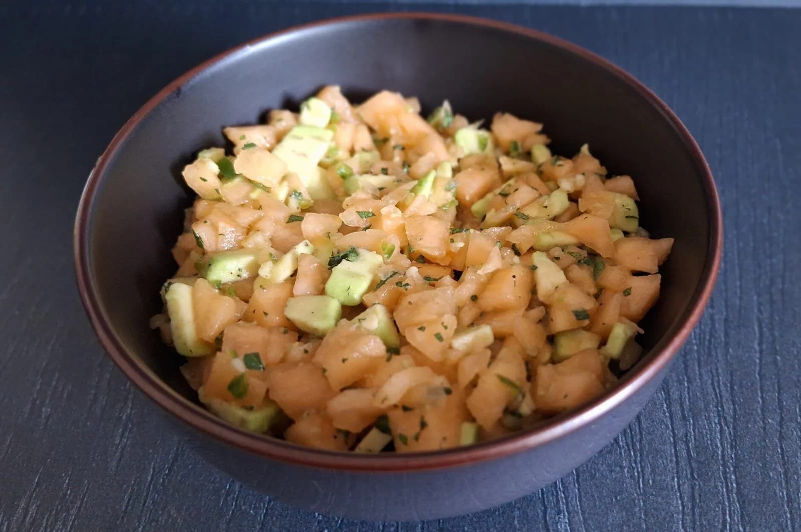 Melon and avocado salsa