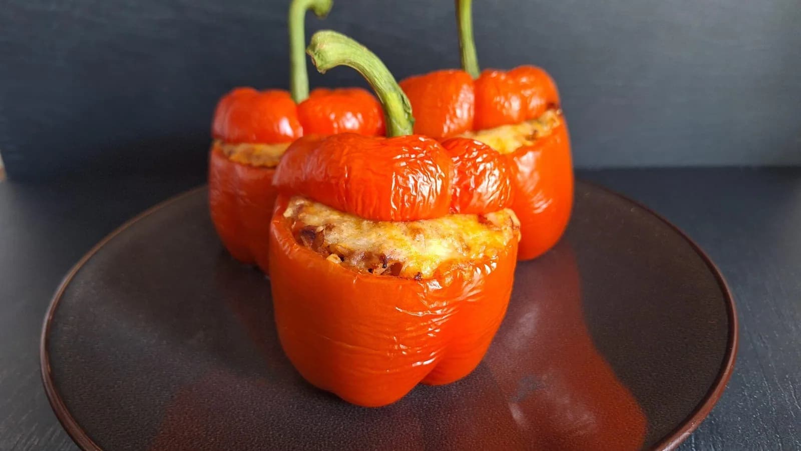Mexican-style BBQ stuffed peppers
