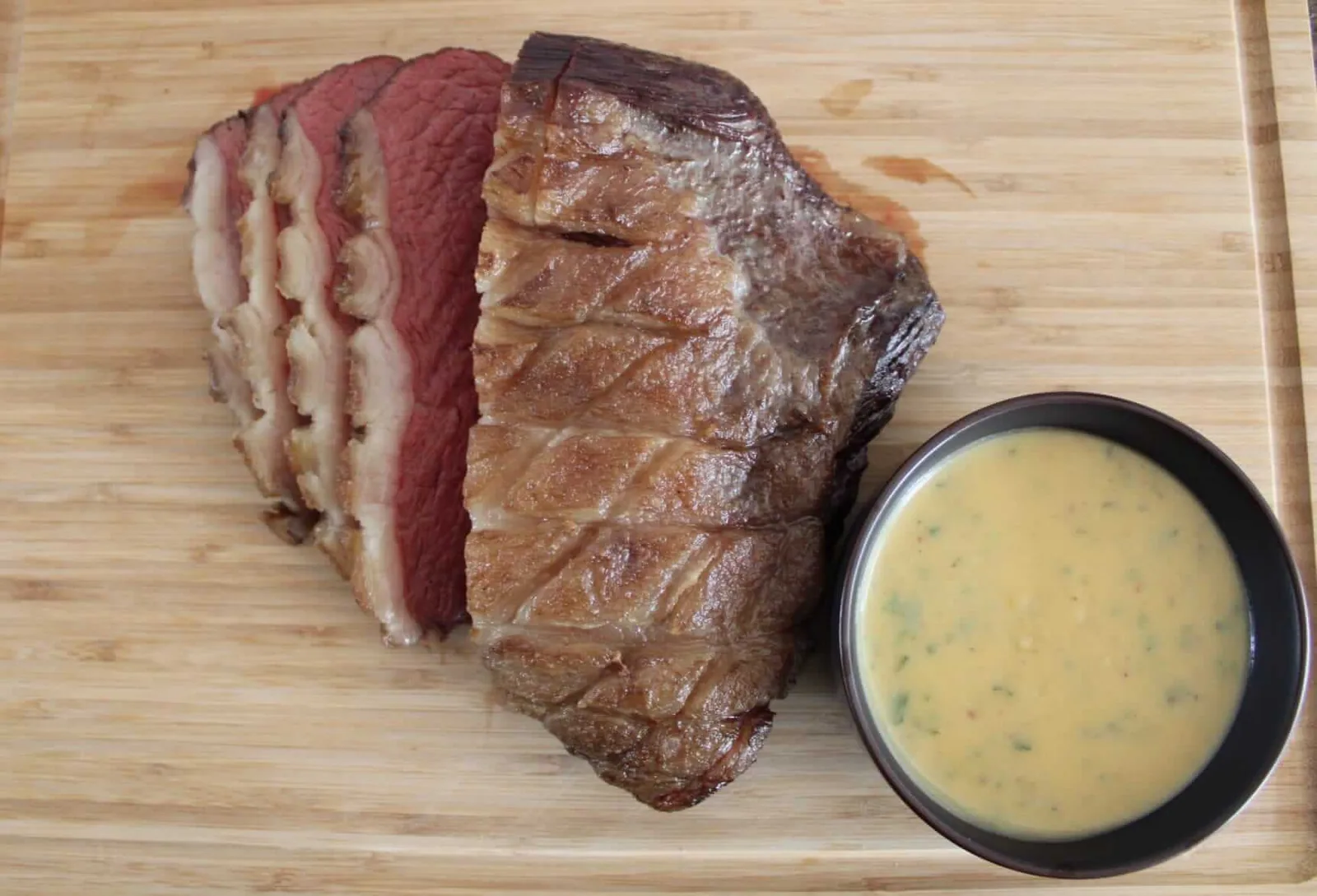 BBQ picanha with cowboy butter sauce