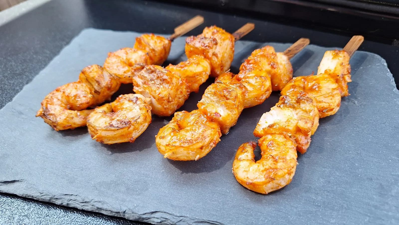 BBQ piri-piri fish skewers