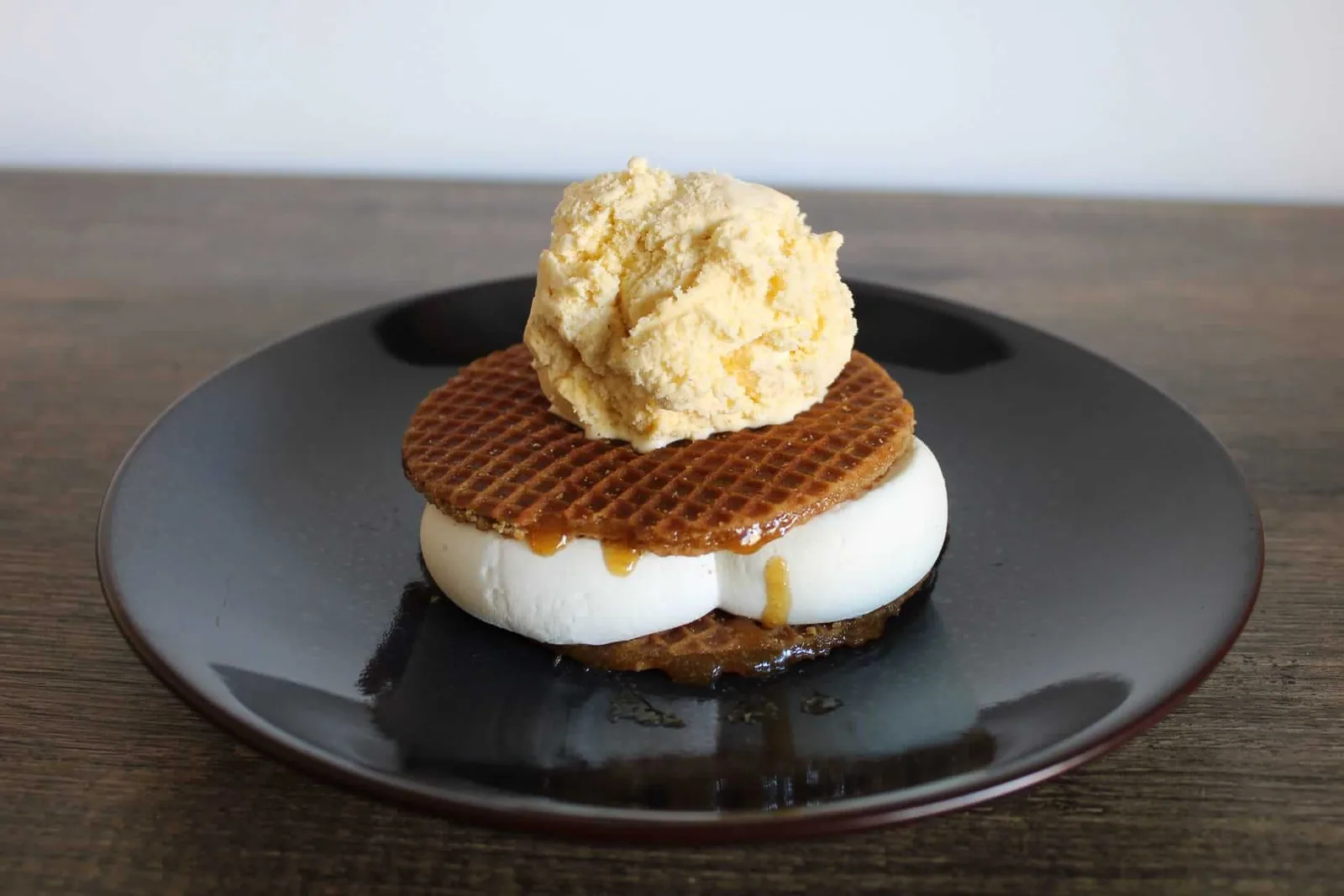 BBQ stroopwafel dessert