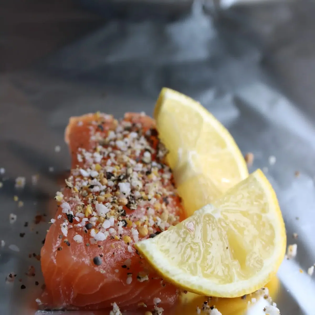 BBQ salmon parcels