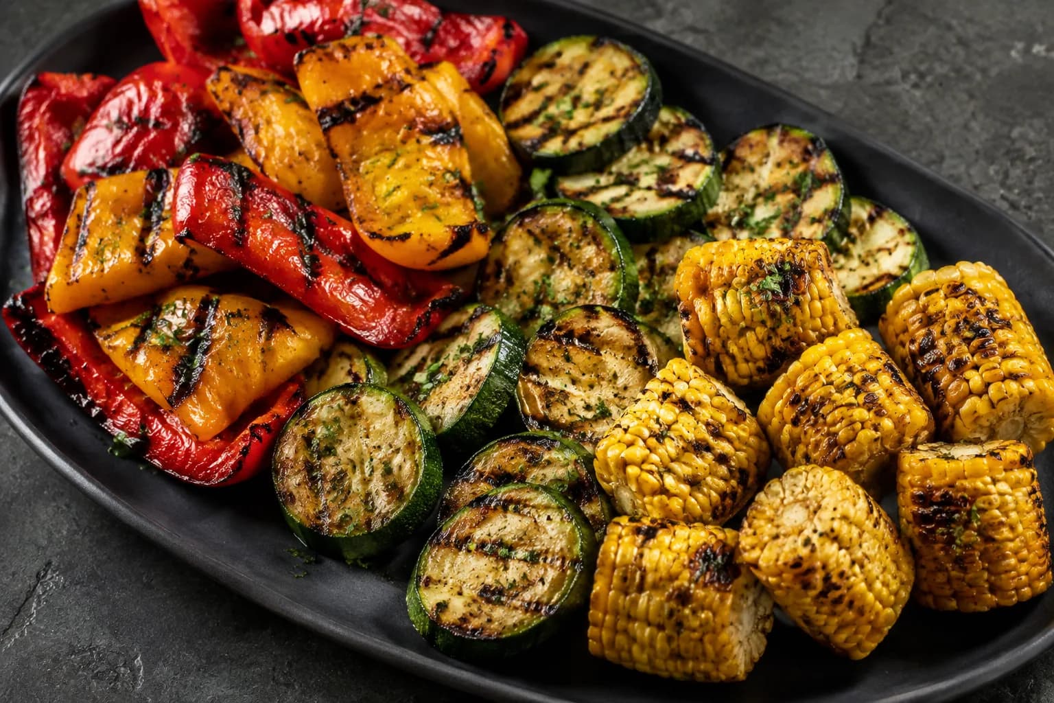 Asado-style vegetable platter